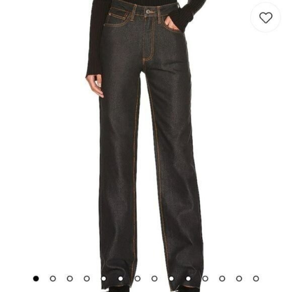 We wore what Womens High Rise Dad Jean in Dani Blue & Black size 28 - Picture 2 of 10